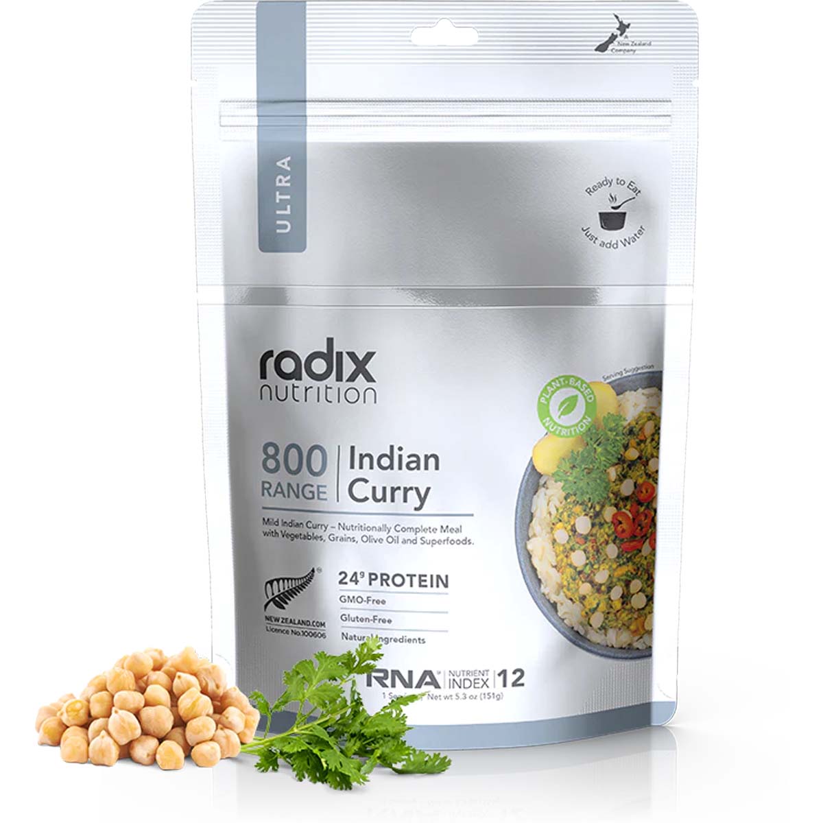 Radix Ultra Freeze Dried Meals Plant-Based 800KCal - GF